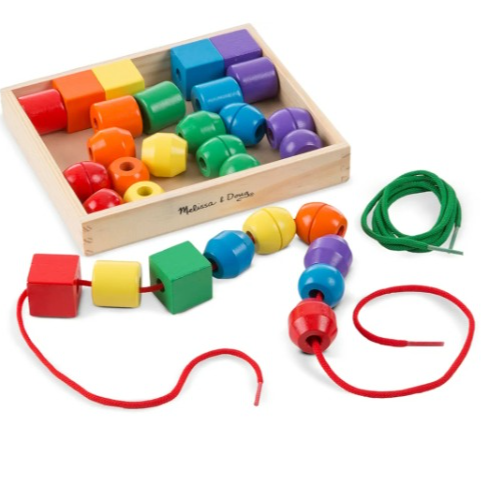 Melissa & Doug Cuentas Primarias para Atar,Juguetes de madera, Arte y Artesan&iacute;a, Juego educativo, Juguetes de desarollo, Juguete Montessori, Regalo para ni&ntilde;os y ni&ntilde;as de 3 4 5 6 A&ntilde;os : Melissa & Doug Primary Lacing Beads: Amazon.es: Juguetes y juegos