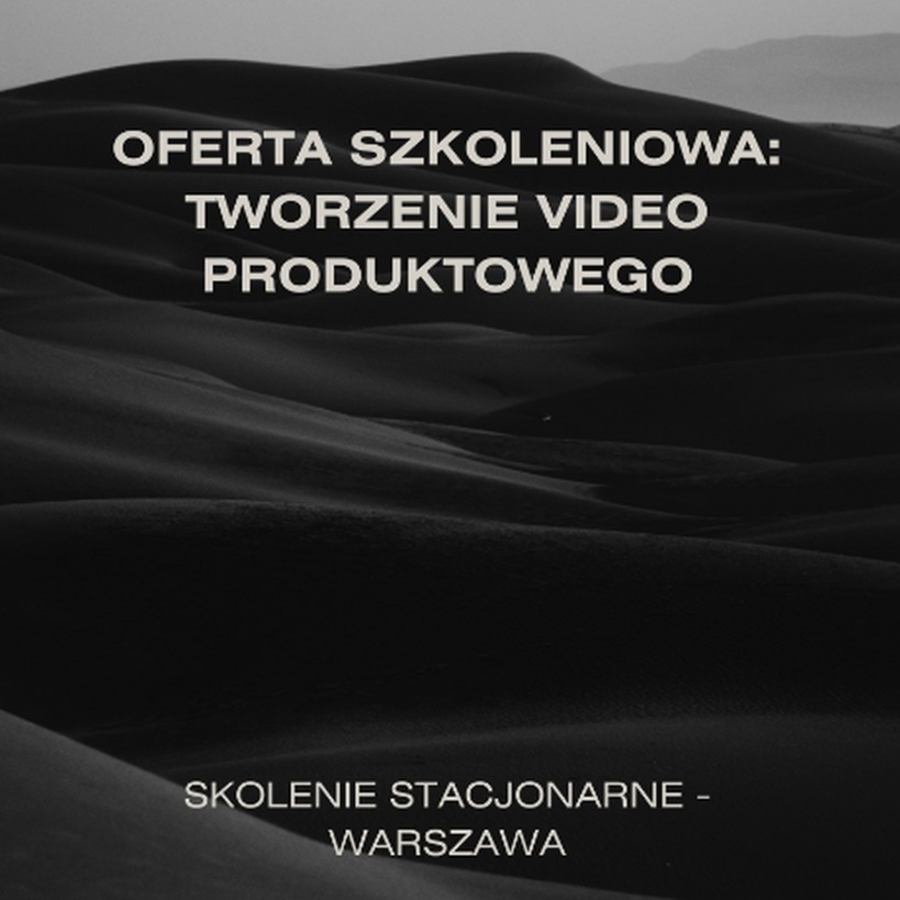 Stacjonarne szkolenie - video produktowe