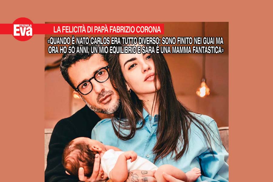 Fabrizio Corona parla da pap&agrave;: &laquo;sono felice e ho equilibrio&raquo;