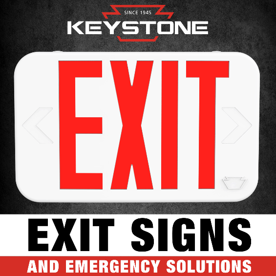 Standard exit signs