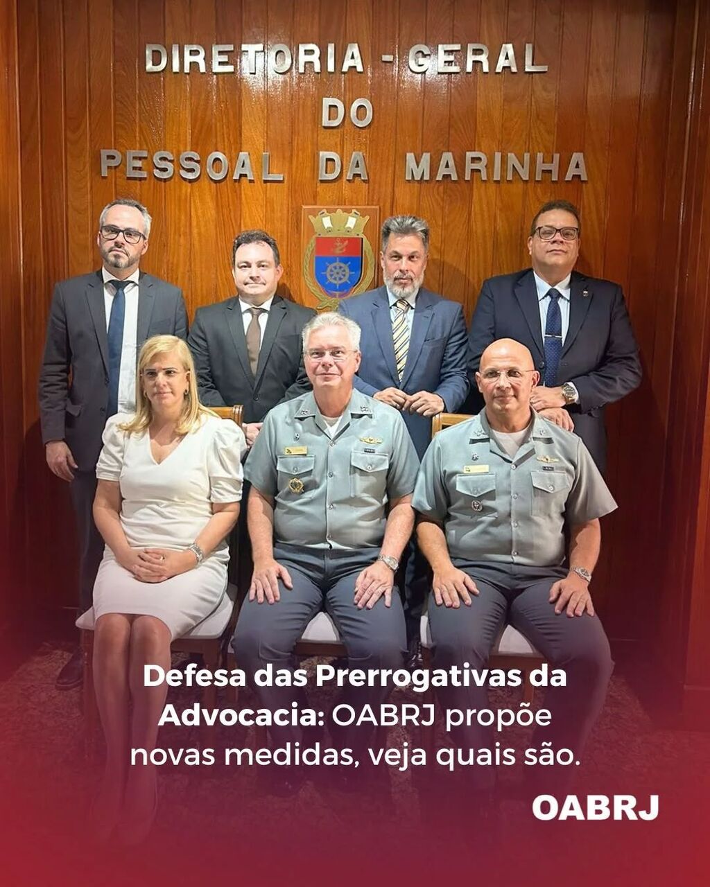 OABRJ prop&otilde;e aulas de prerrogativas da advocacia em cursos de forma&ccedil;&atilde;o da Marinha e cria delegado de prerrogativas militar