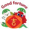 HKUST CNY Red Birdie Sticker 2025 (English version)