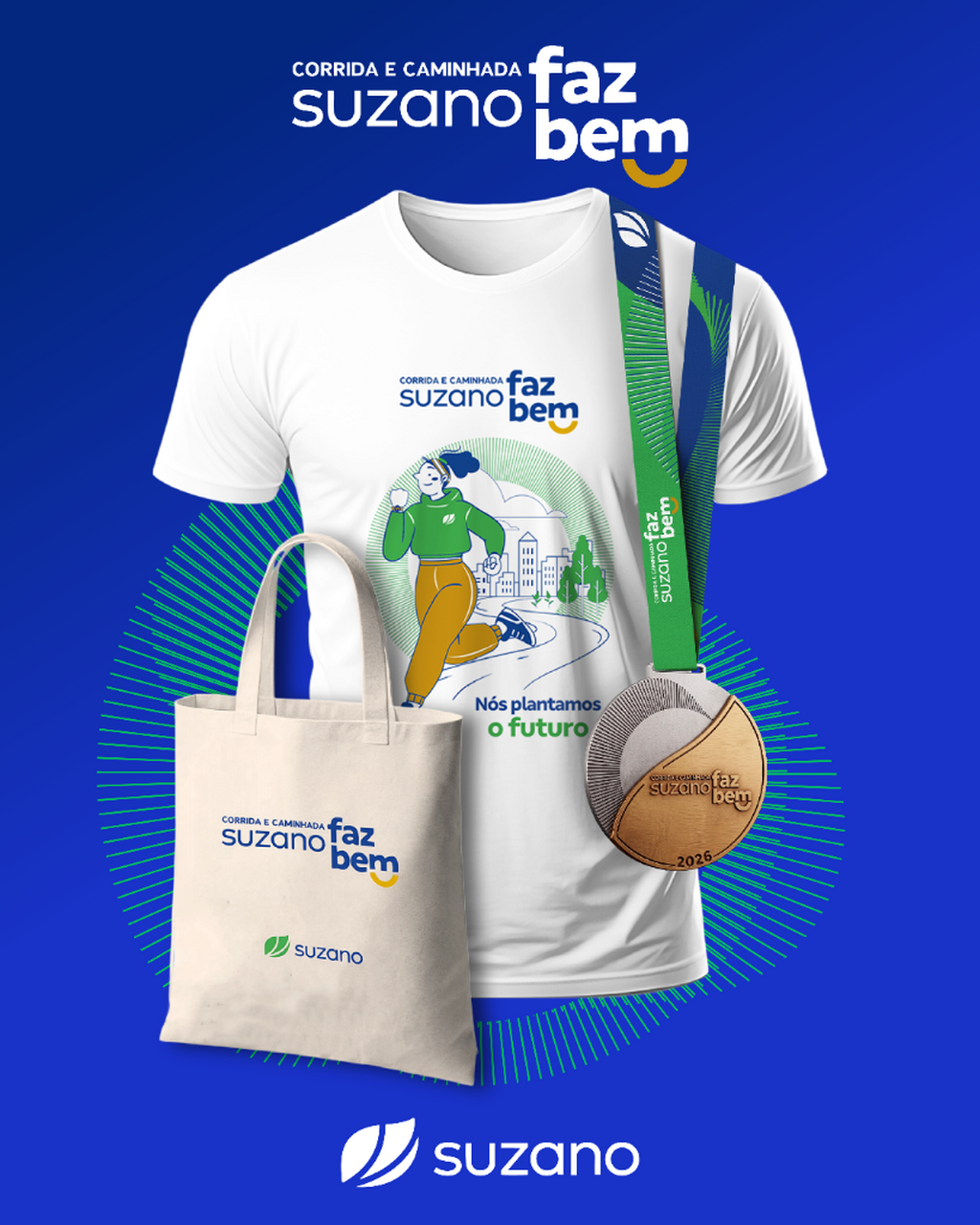 5&ordf; corrida e caminhada suzano faz bem - americana