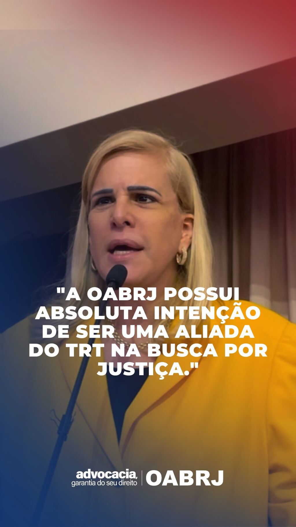 OABRJ participa da cerim&ocirc;nia de posse do novo presidente do TRT1