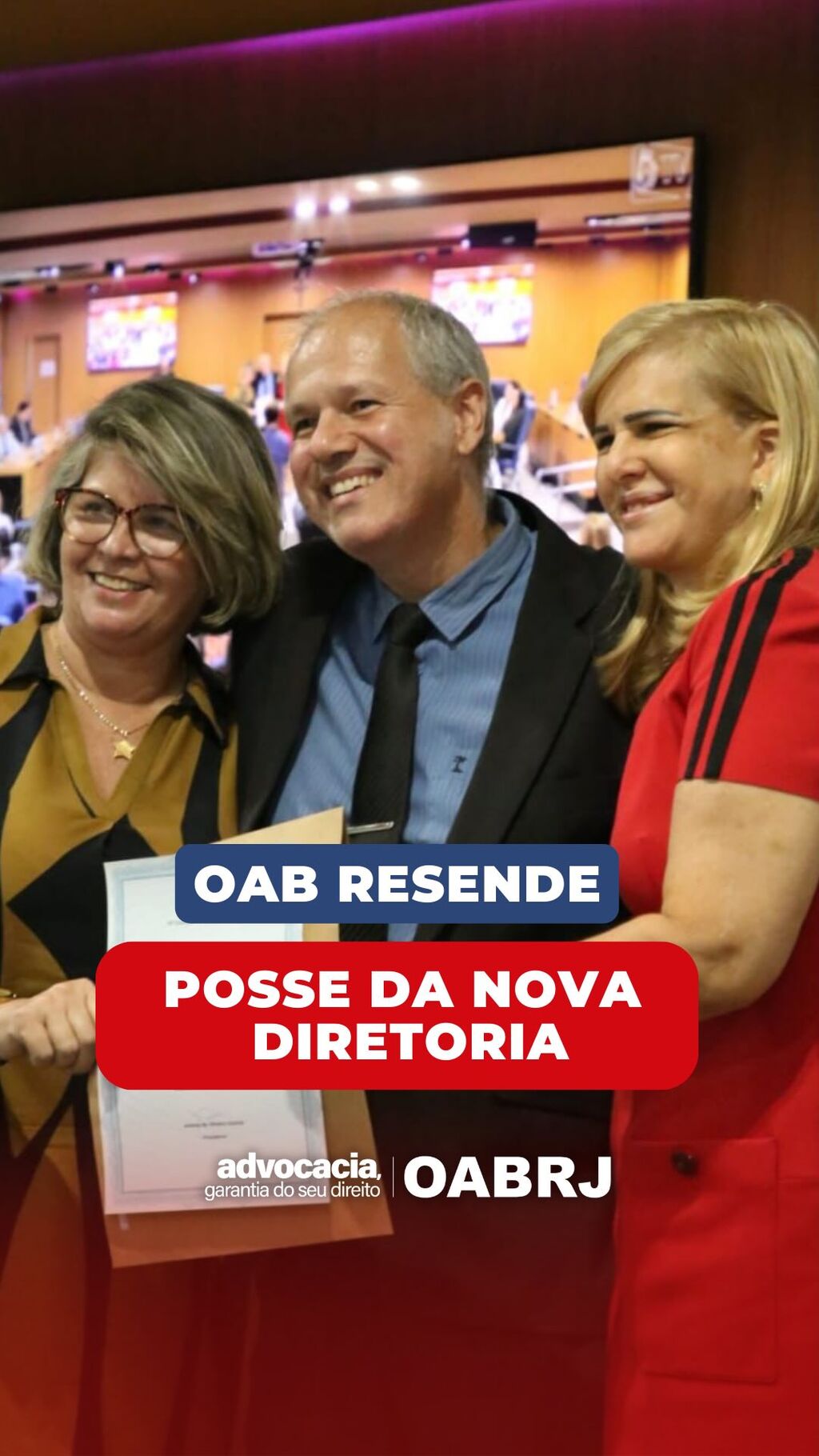 OAB/Resende empossa nova diretoria para o tri&ecirc;nio 2025-2027