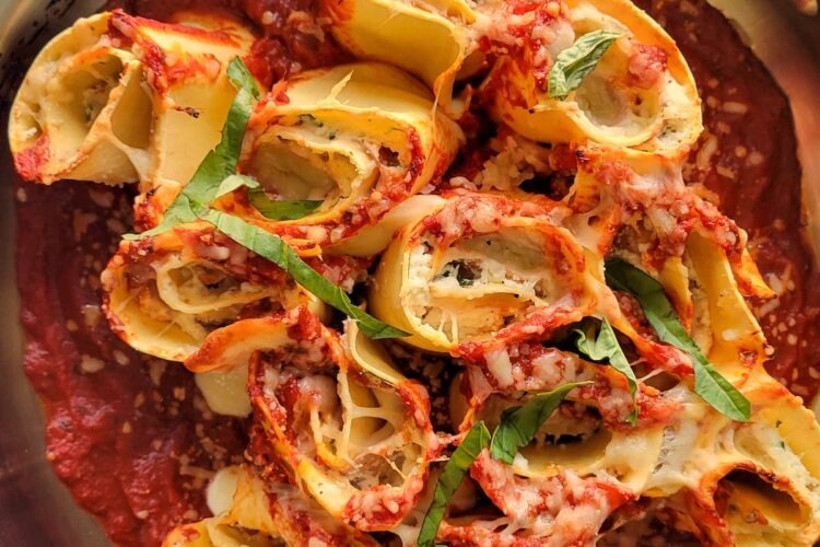 Rosette Al Forno with Mozzarella & Prosciutto