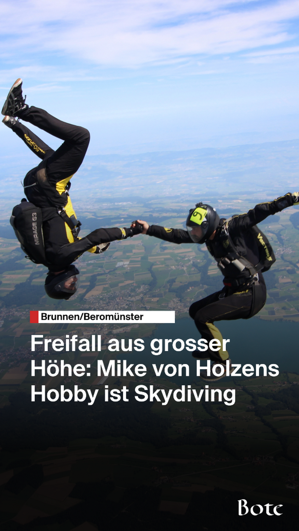 Skydiver Mike von Holzen