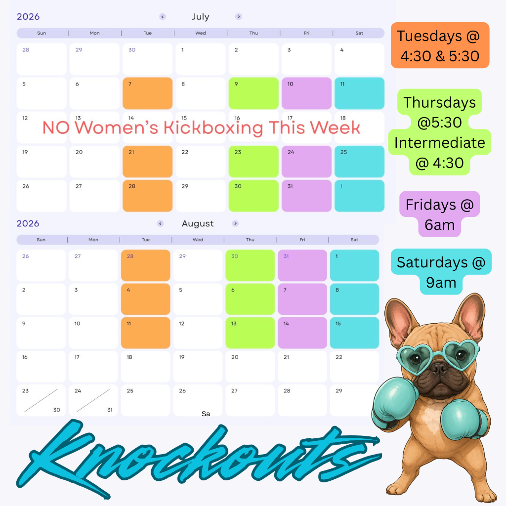 Next 6 week schedule