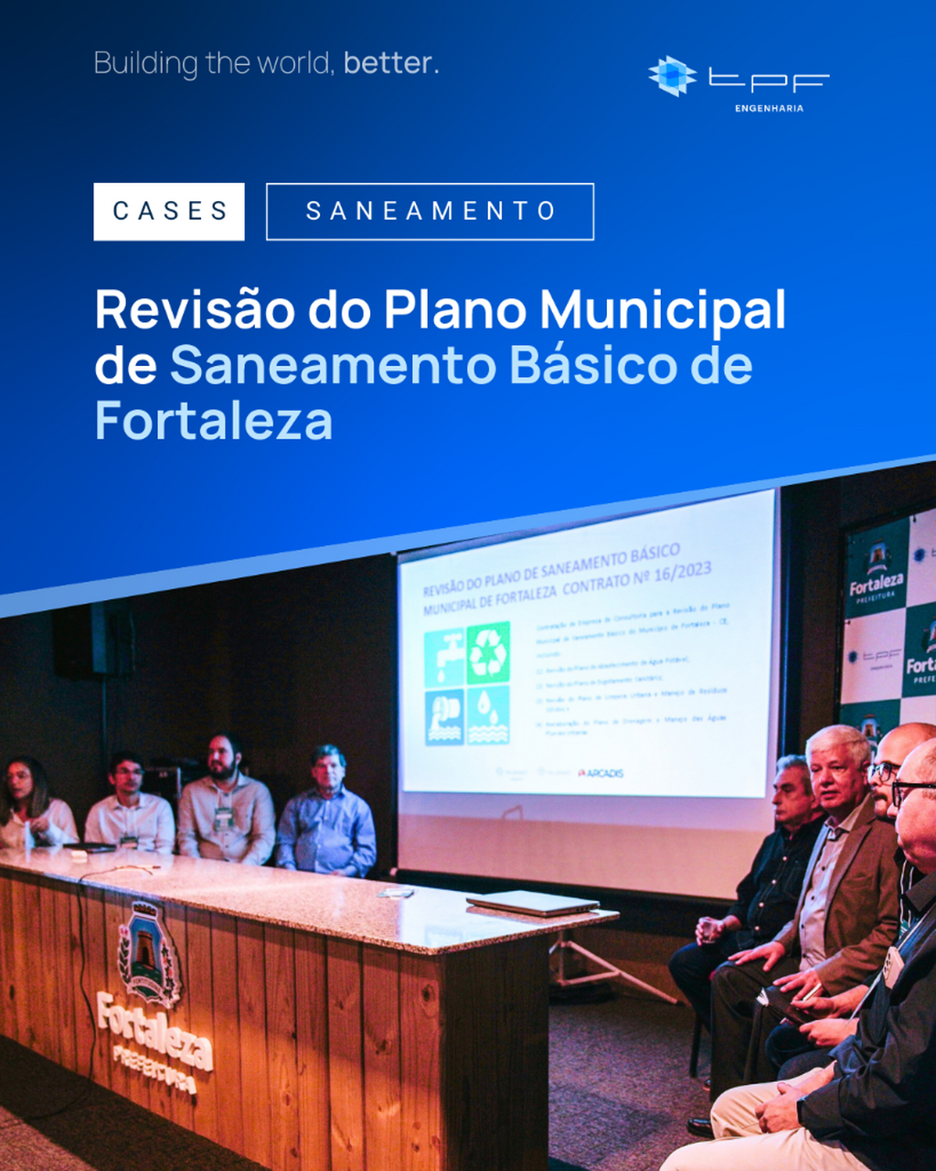 Revis&atilde;o do Plano Municipal de Saneamento B&aacute;sico da cidade de Fortaleza (CE)