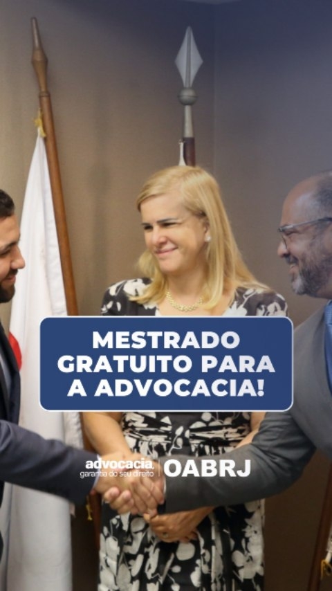 Vem a&iacute;! Mestrado gratuito da ESA para a advocacia do Rio de Janeiro