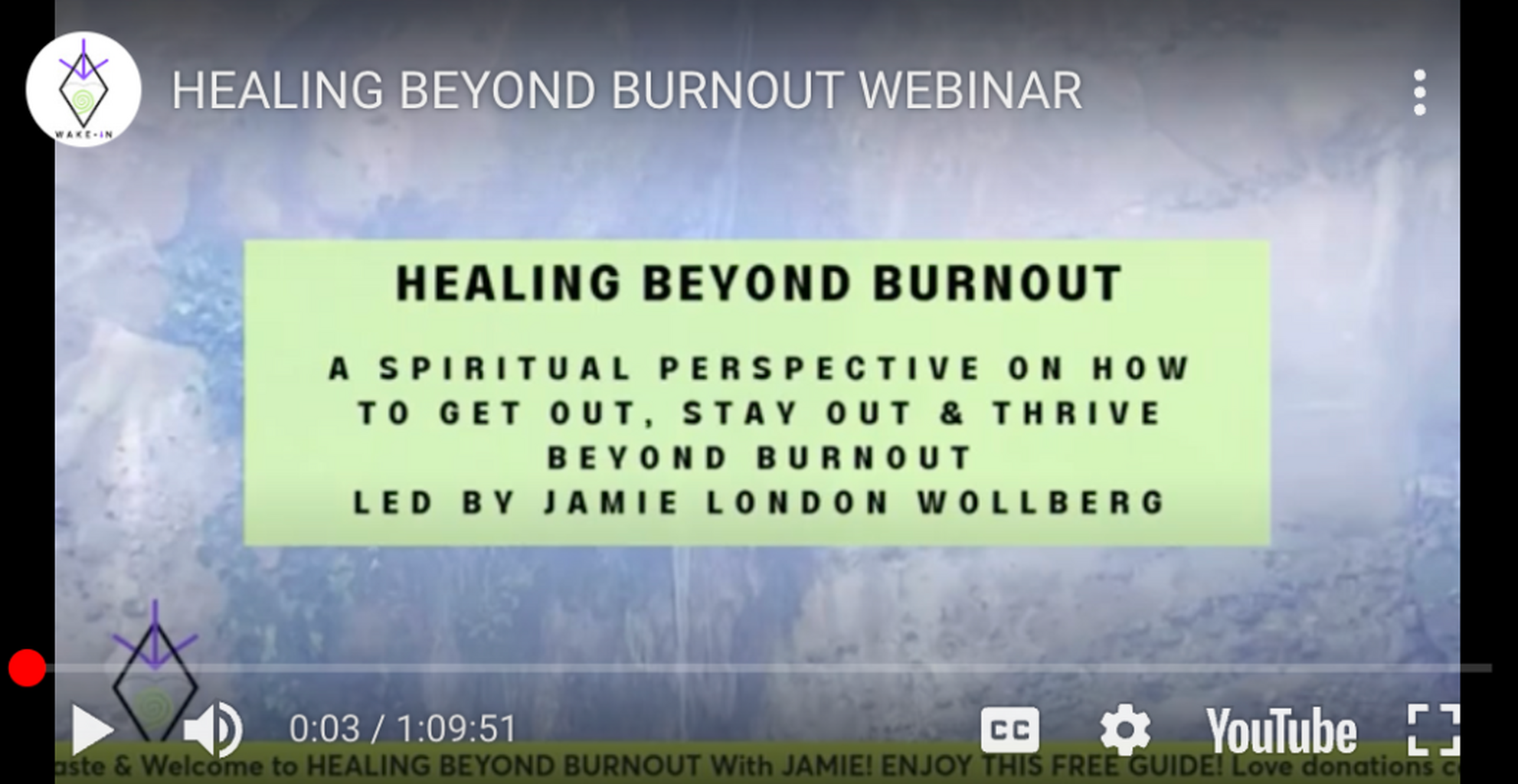 Healing Beyond Burnout Webinar