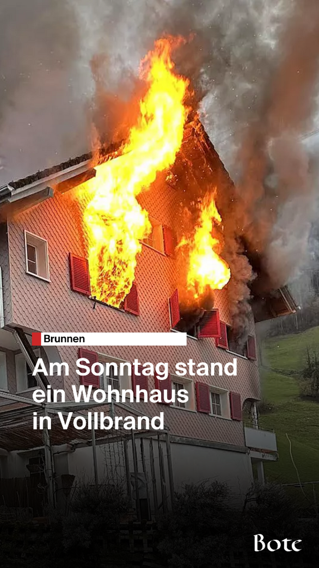 Brand in Brunnen