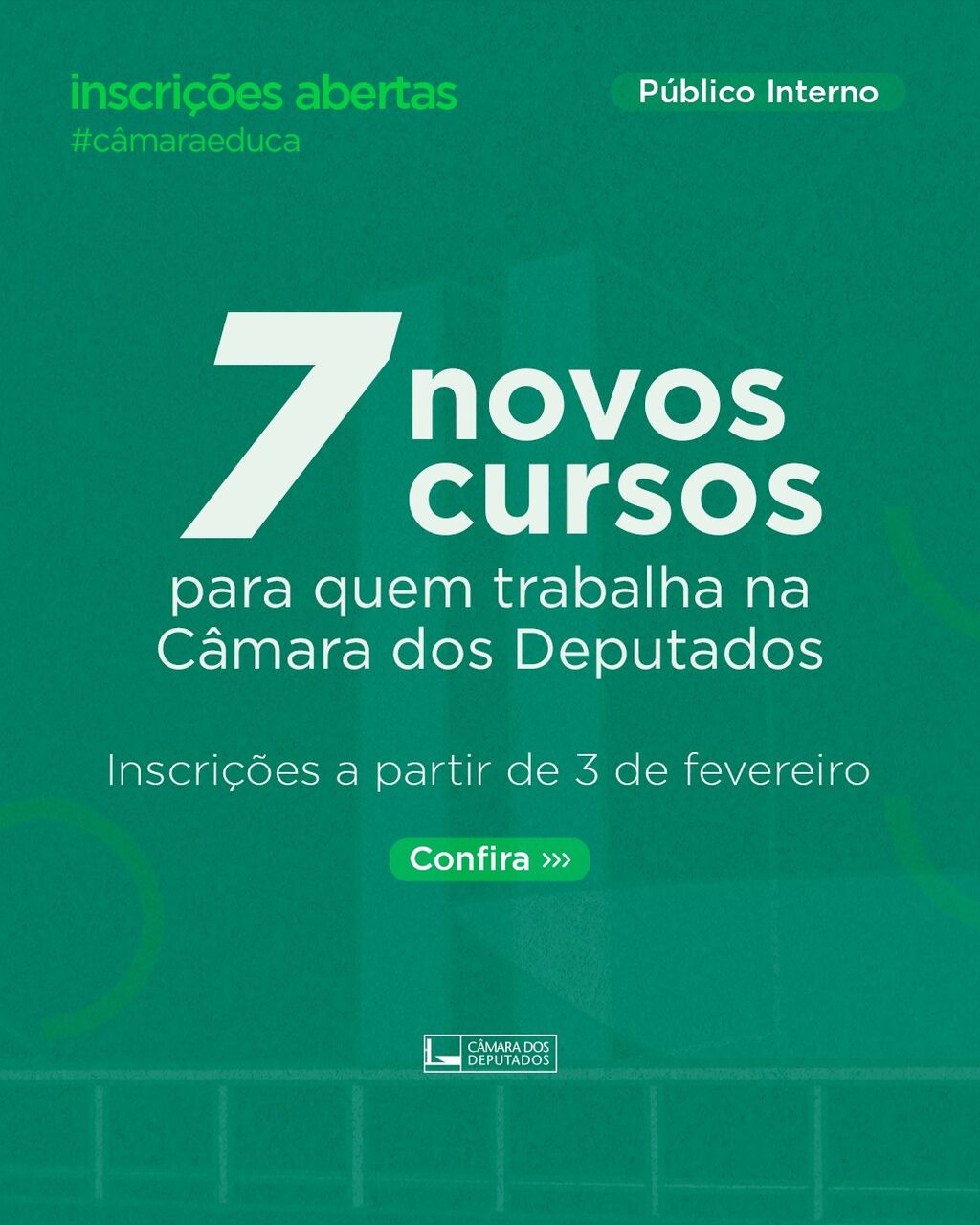 7 novos cursos 