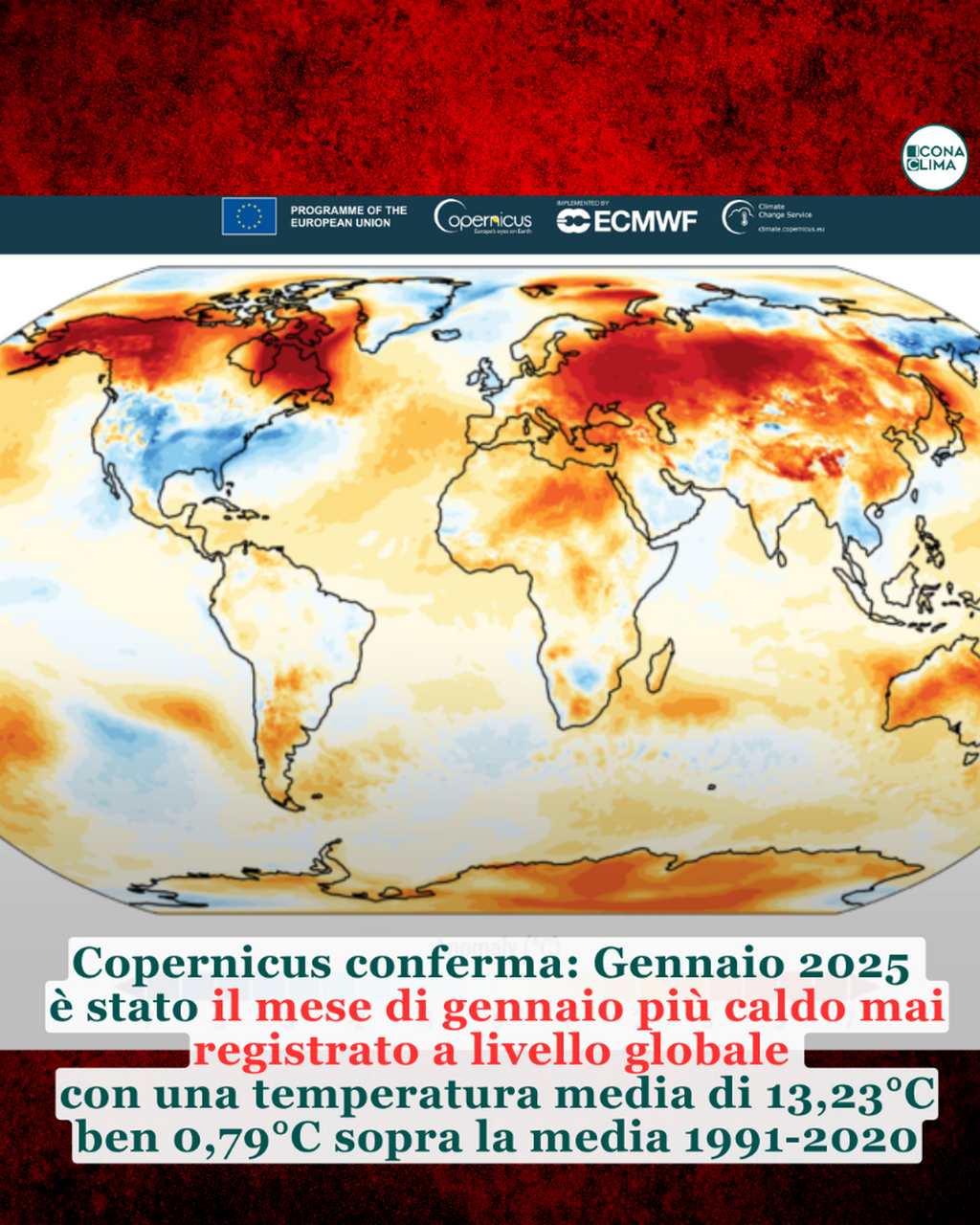 Gennaio 2025 &egrave; stato il pi&ugrave; caldo mai registrato