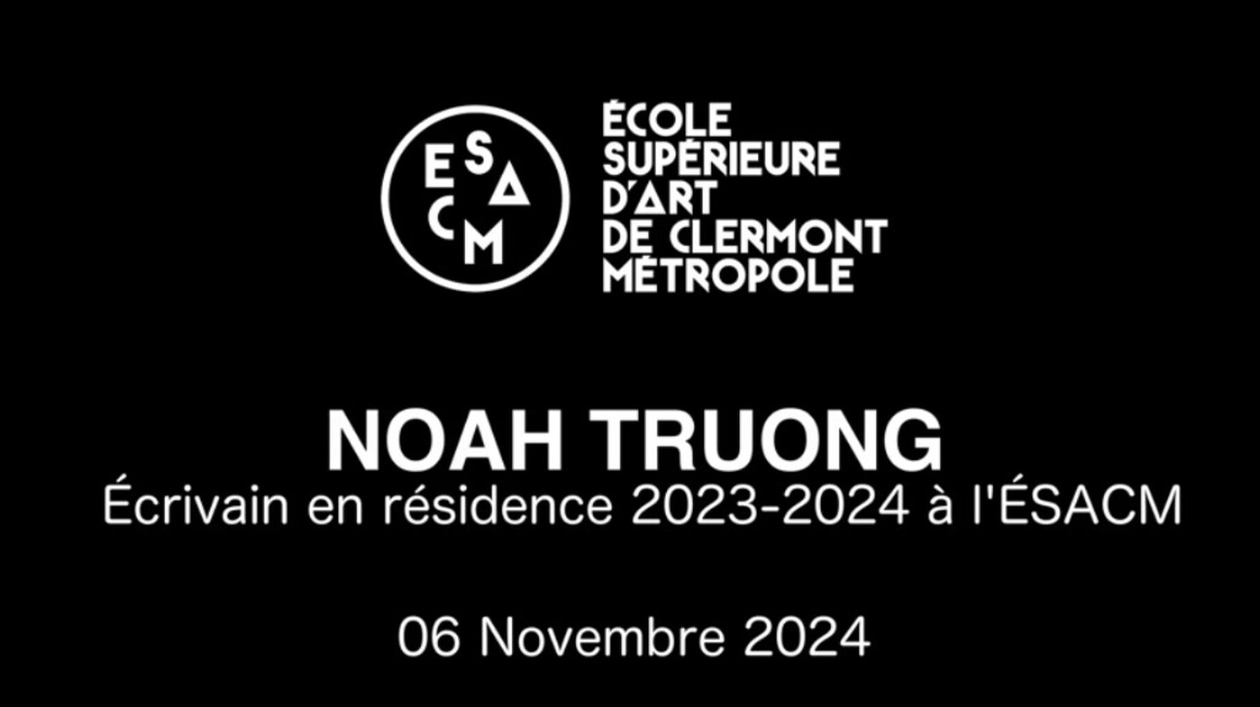 &laquo;&nbsp;&Eacute;crire depuis une position domin&eacute;e&nbsp;&raquo; Conf&eacute;rence intro ESACM