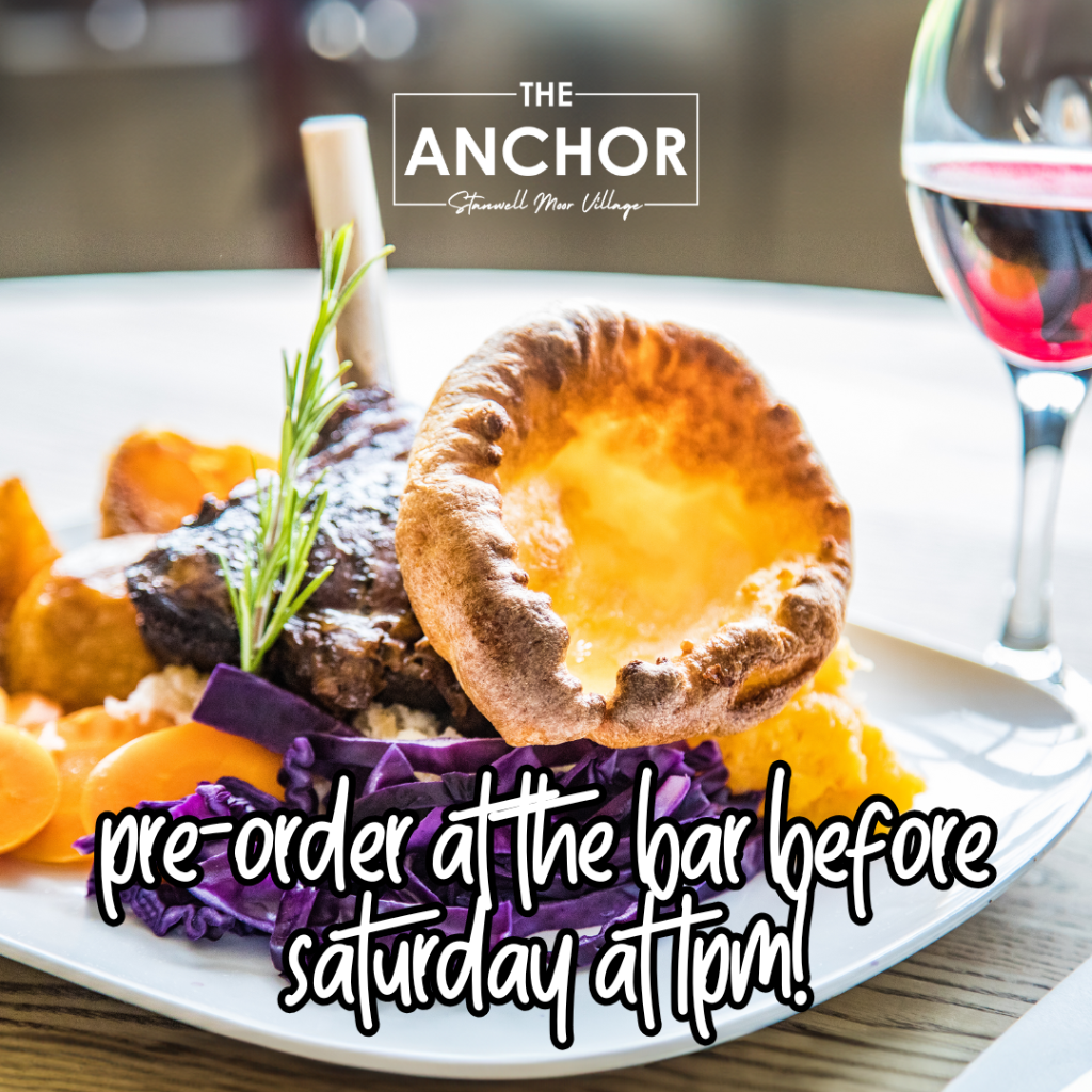 Sunday Lunch - Order by 1pm on Saturday