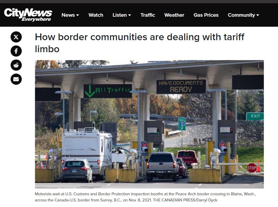How Border Communities Are Dealing With Tariff Limbo - CITY NEWS