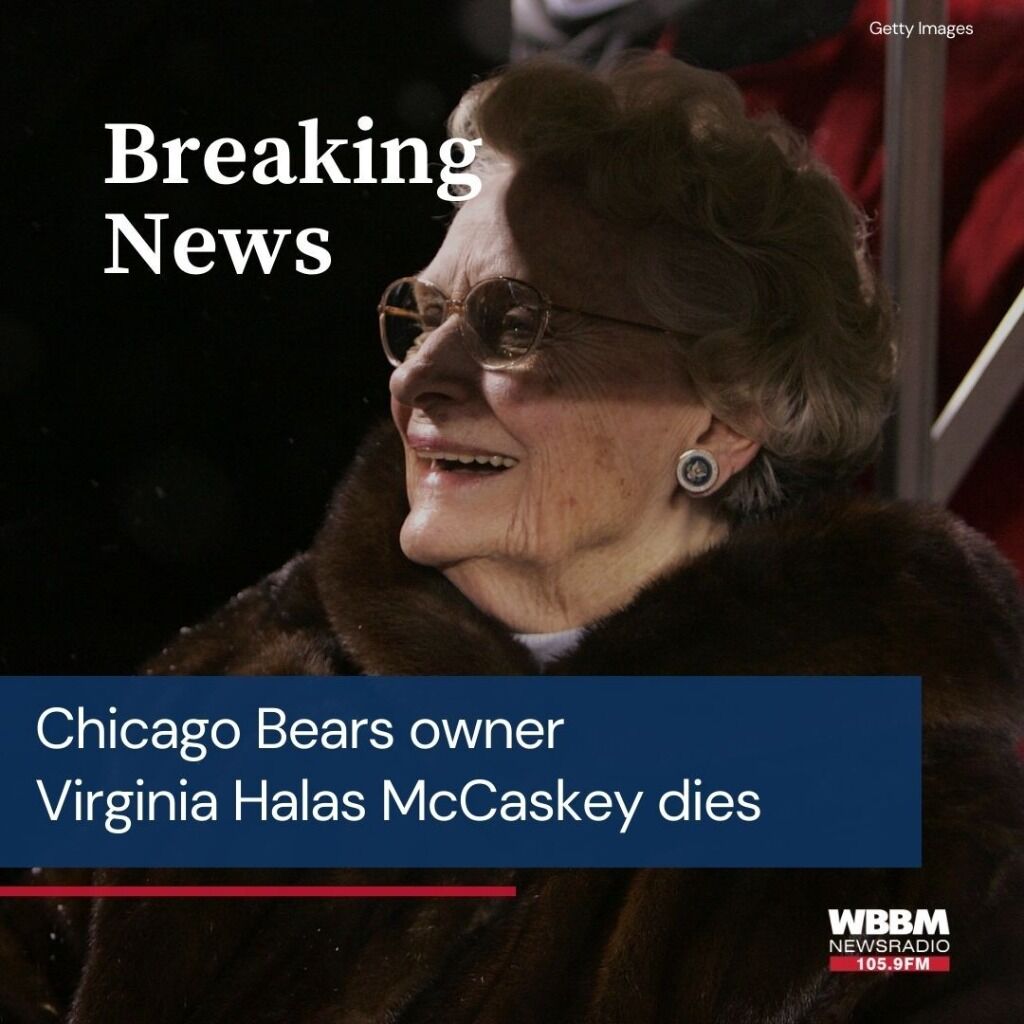 Bears owner Virginia McCaskey dies at 102