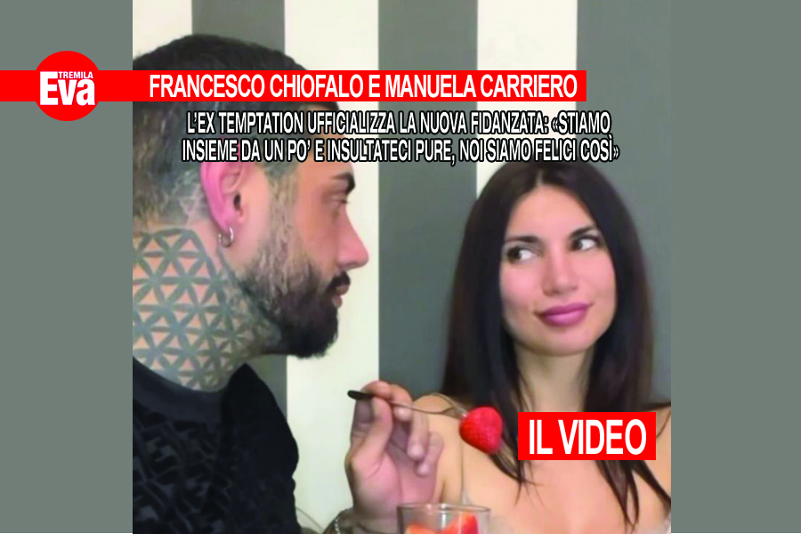 Francesco Chiofalo e Manuela Carriero: &egrave; nato un vero amore
