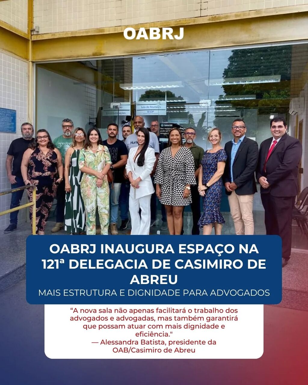 OABRJ inaugura Sala da Advocacia na 121&ordf; Delegacia de Casimiro de Abreu