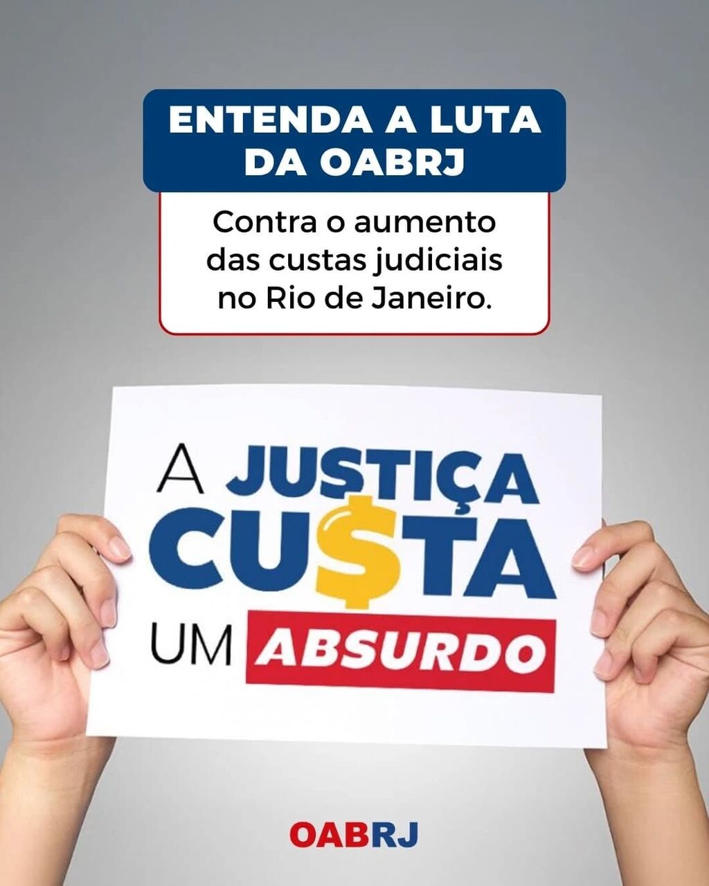 A OABRJ segue na luta contra o aumento abusivo das custas judiciais no Rio de Janeiro, que j&aacute; s&atilde;o as mais altas do Brasil.