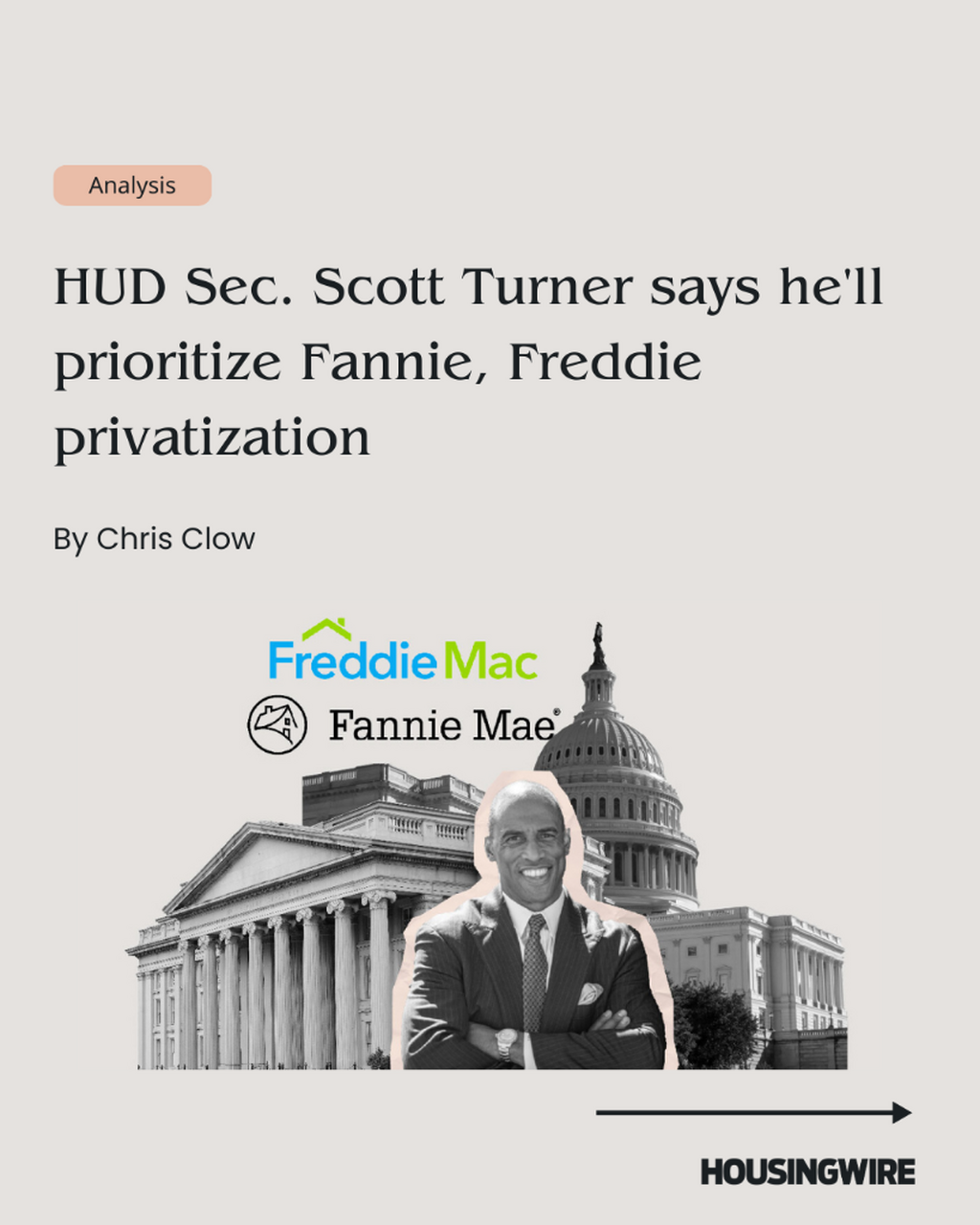 HUD Secretary Scott Turner says he'll prioritize GSE privatization