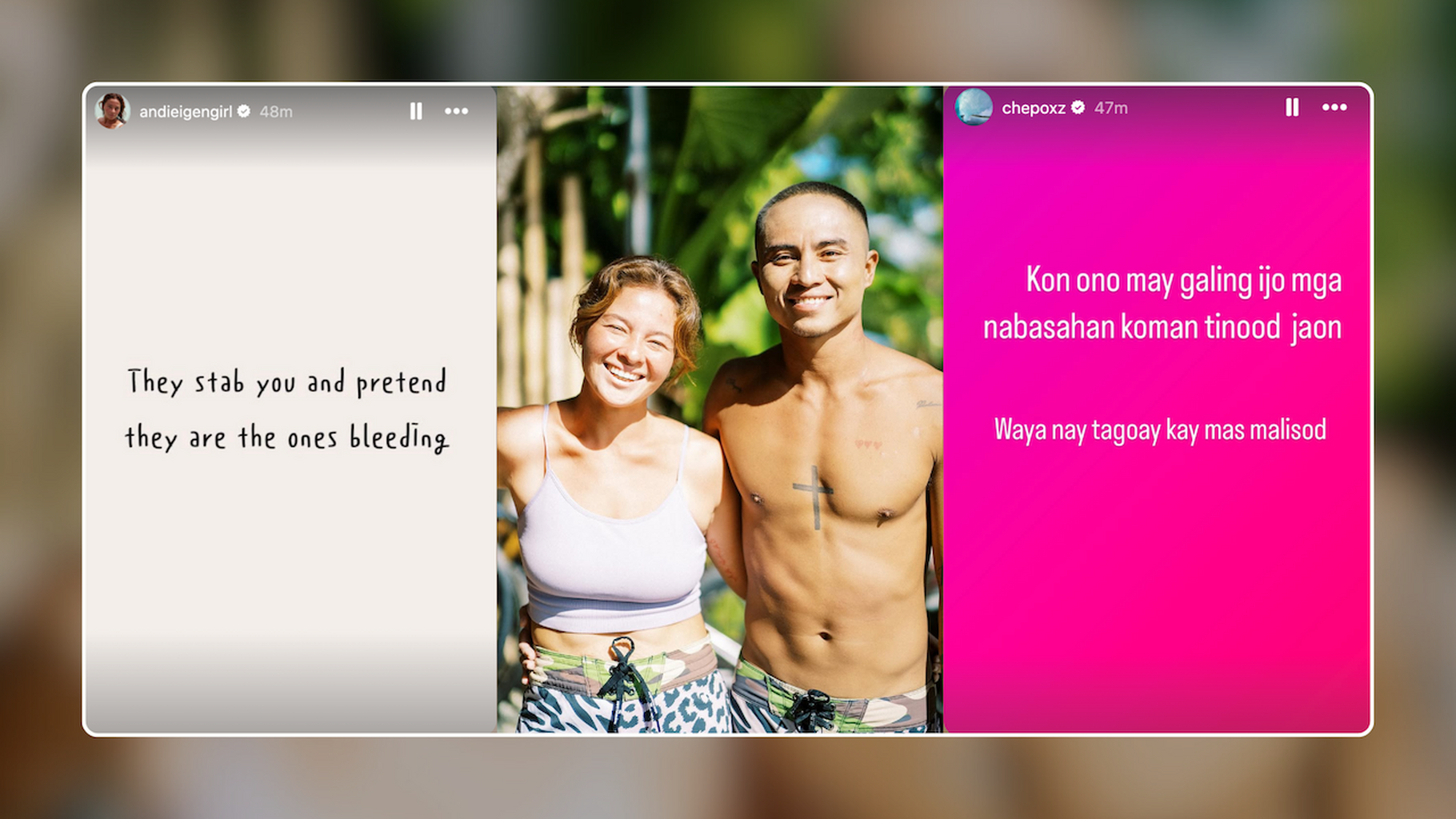 Philmar on IG feud with Andi: 'You all can call me a cheater and ugly now'
