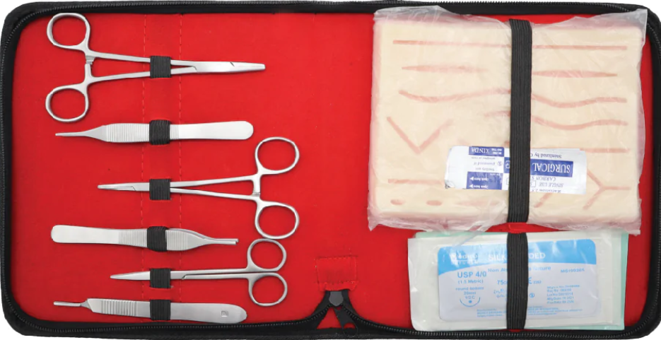 Complete Practice Student Suture Kits for Medical Students Training Kits - 19 Pcs