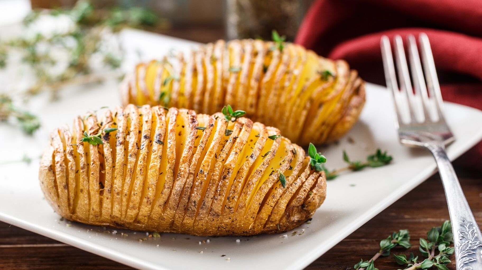 Mini Hasselback Potatoes