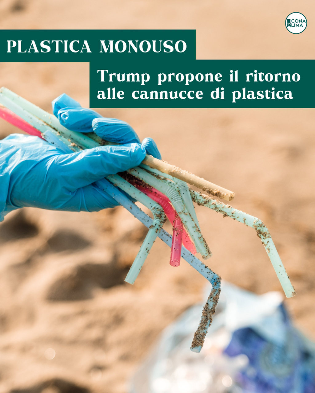 Trump propone il ritorno alle cannucce di plastica