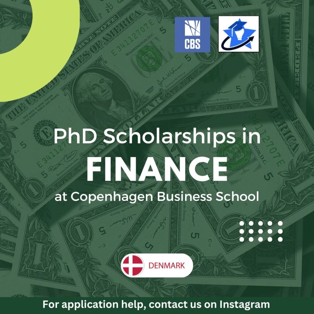 PhD in Finance, CBS