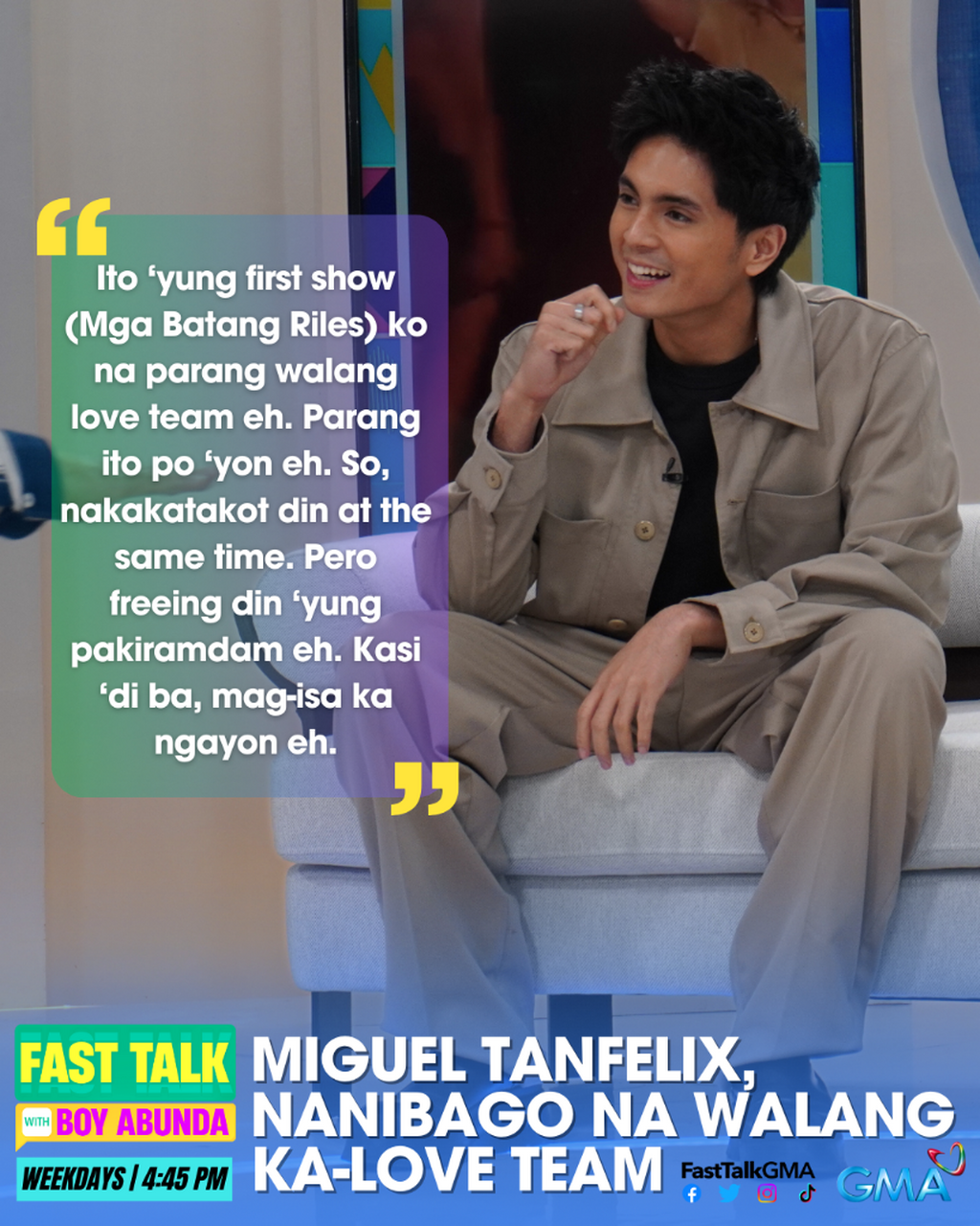 MIGUEL TANFELIX, NANIBAGO NA WALANG KA-LOVE TEAM 