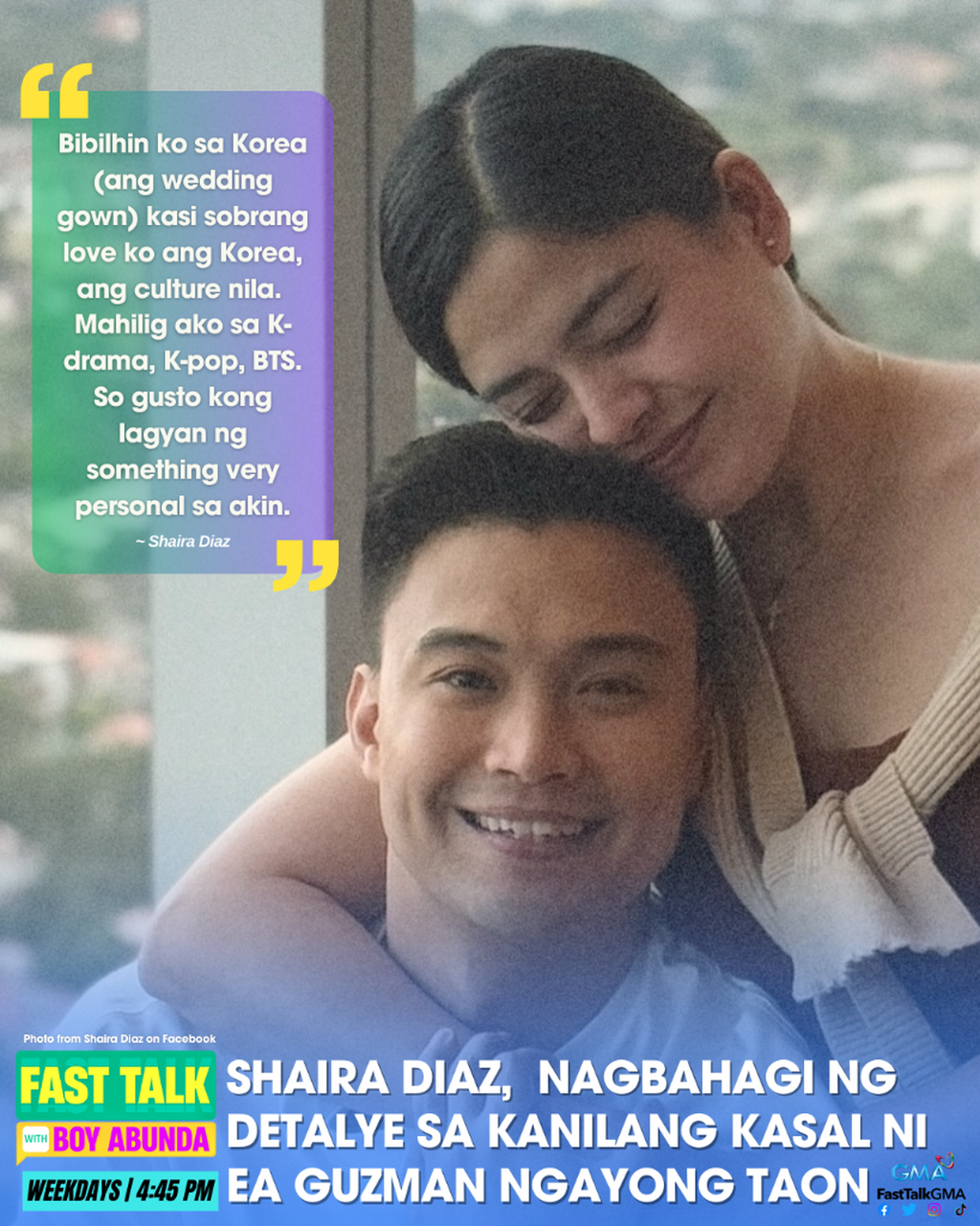 SHAIRA DIAZ,  NAGBAHAGI NG DETALYE SA KANILANG KASAL NI EA GUZMAN NGAYONG TAON