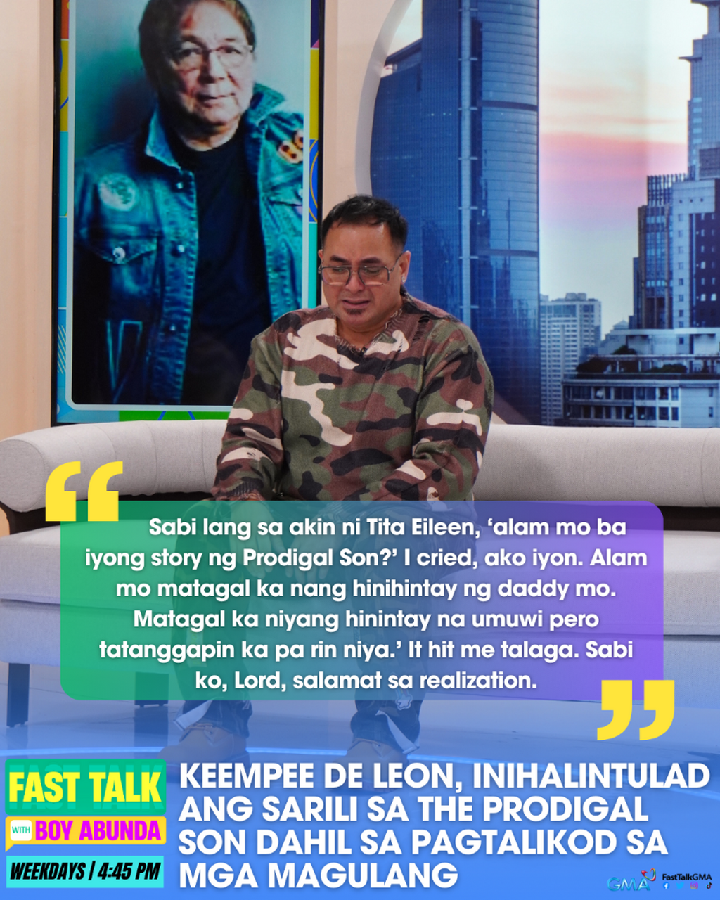 KEEMPEE DE LEON, INIHALINTULAD ANG SARILI SA THE PRODIGAL SON DAHIL SA PAGTALIKOD SA MGA MAGULANG