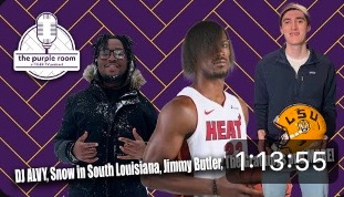 The Purple Room Podcast: Snow in Louisiana, Jimmy Butler trade talks, Special Guest DJ Alvy 