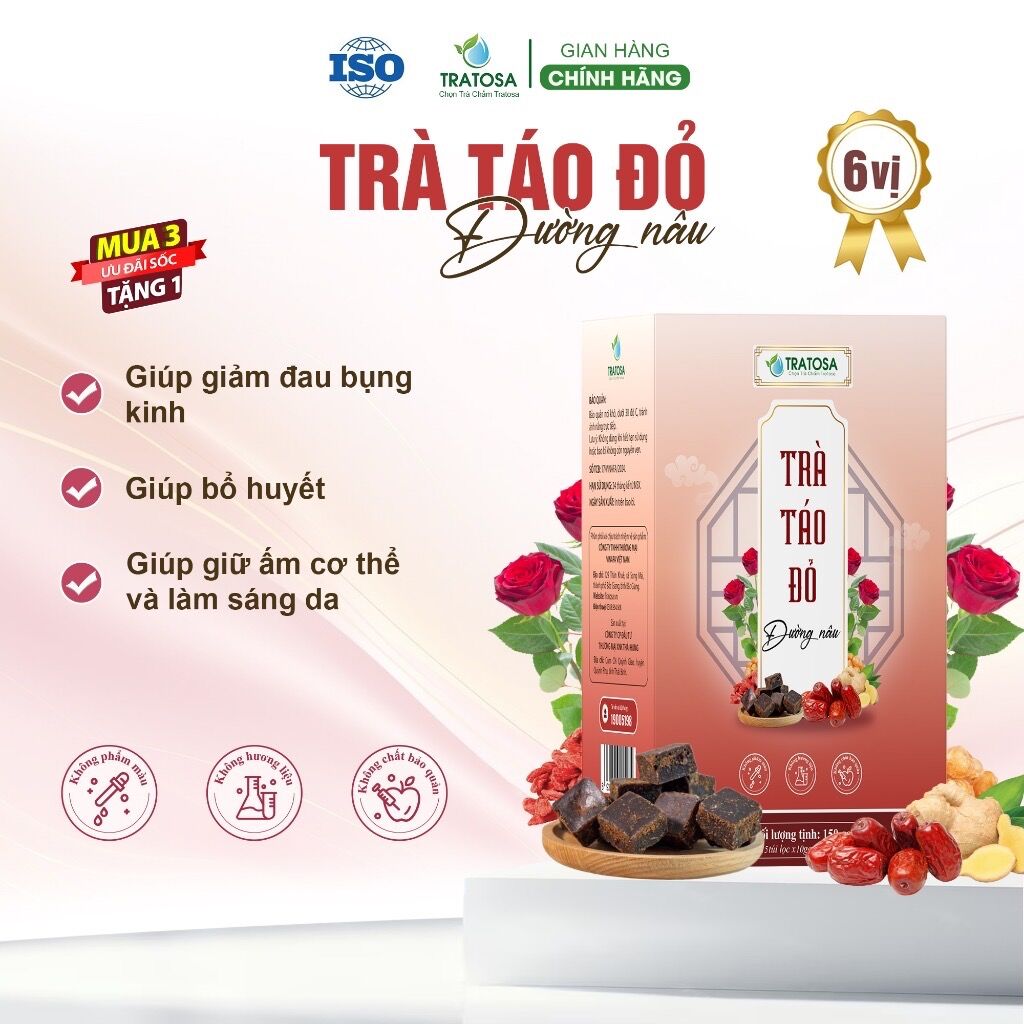 Tr&agrave; T&aacute;o Đỏ Bổ Huyết Đẹp Da