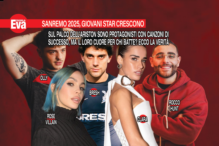 Sanremo, ecco gli amori di Olly, Clara, Rose, Bresh e Rocco