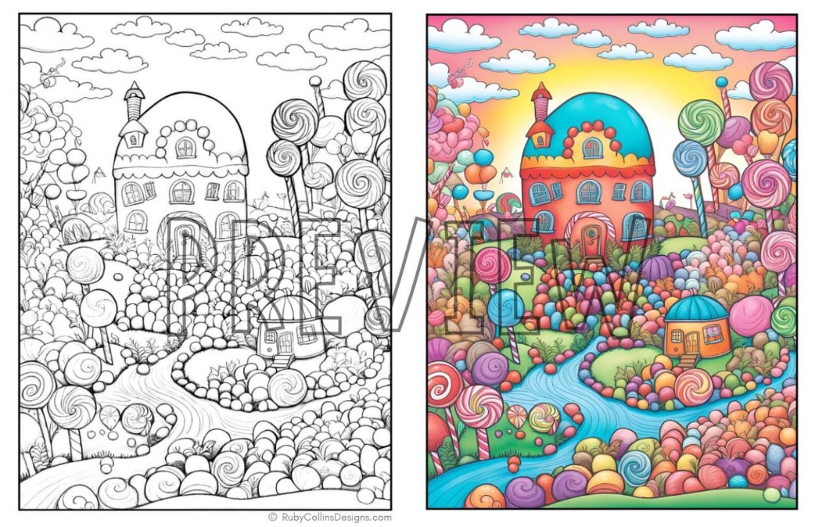 CandyLand Coloring Book