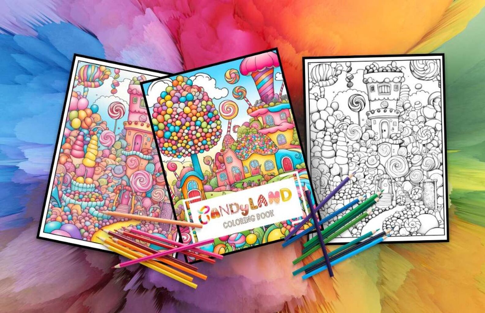 CandyLand Coloring Book