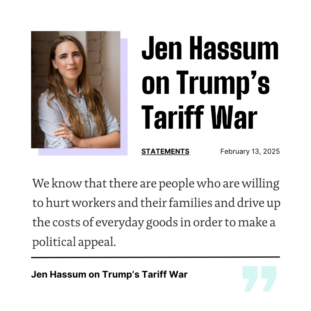 Jen Hassum on Trump's Tariff War - Broadbent Institute