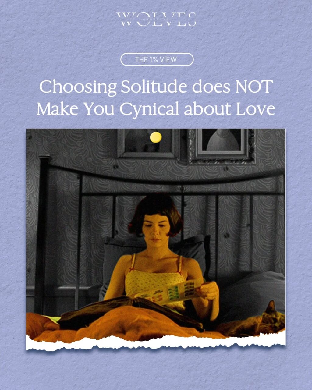Choosing Solitude does NOT Make You Cynical about Love