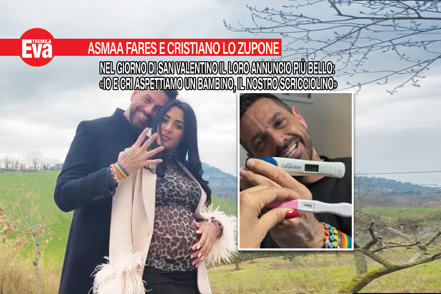 Asmaa Fares e Cristiano Lo Zupone diventeranno mamma e pap&agrave;