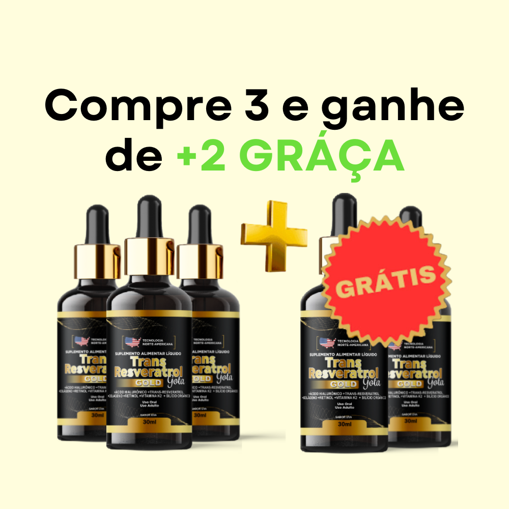Compre 3 e Ganhe +2 de Gra&ccedil;a | Trans Resveratrol