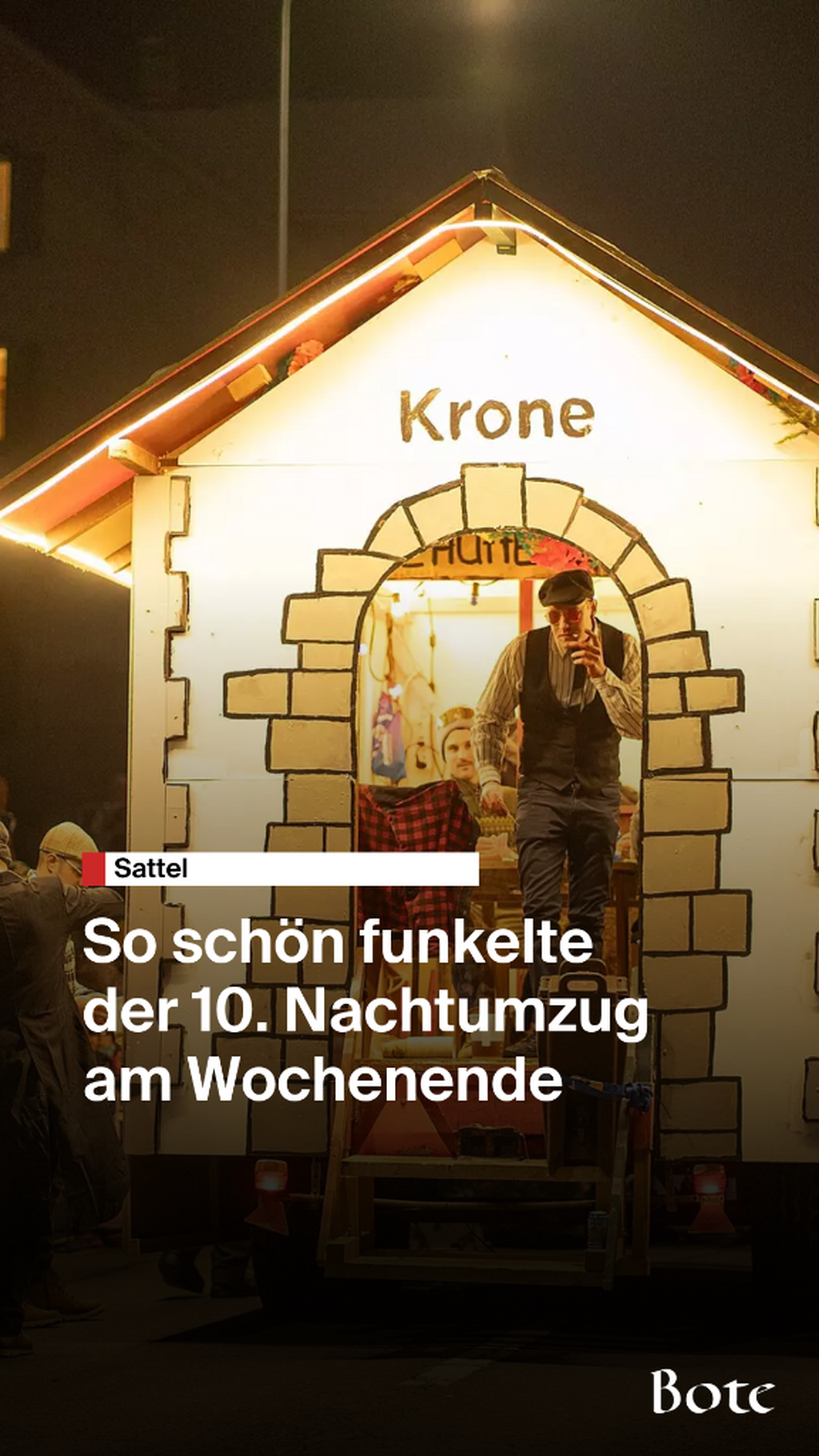 Nachtumzug Sattel
