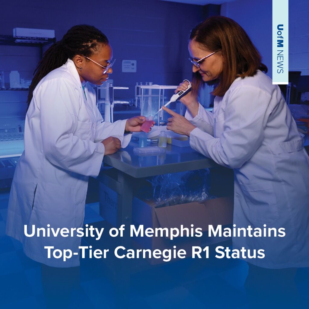 University of Memphis Maintains Top-Tier Carnegie R1 Status