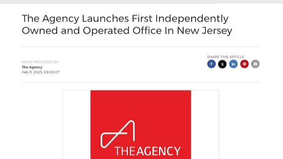 The Agency Launches First Independently Owned and Operated Office In New Jersey