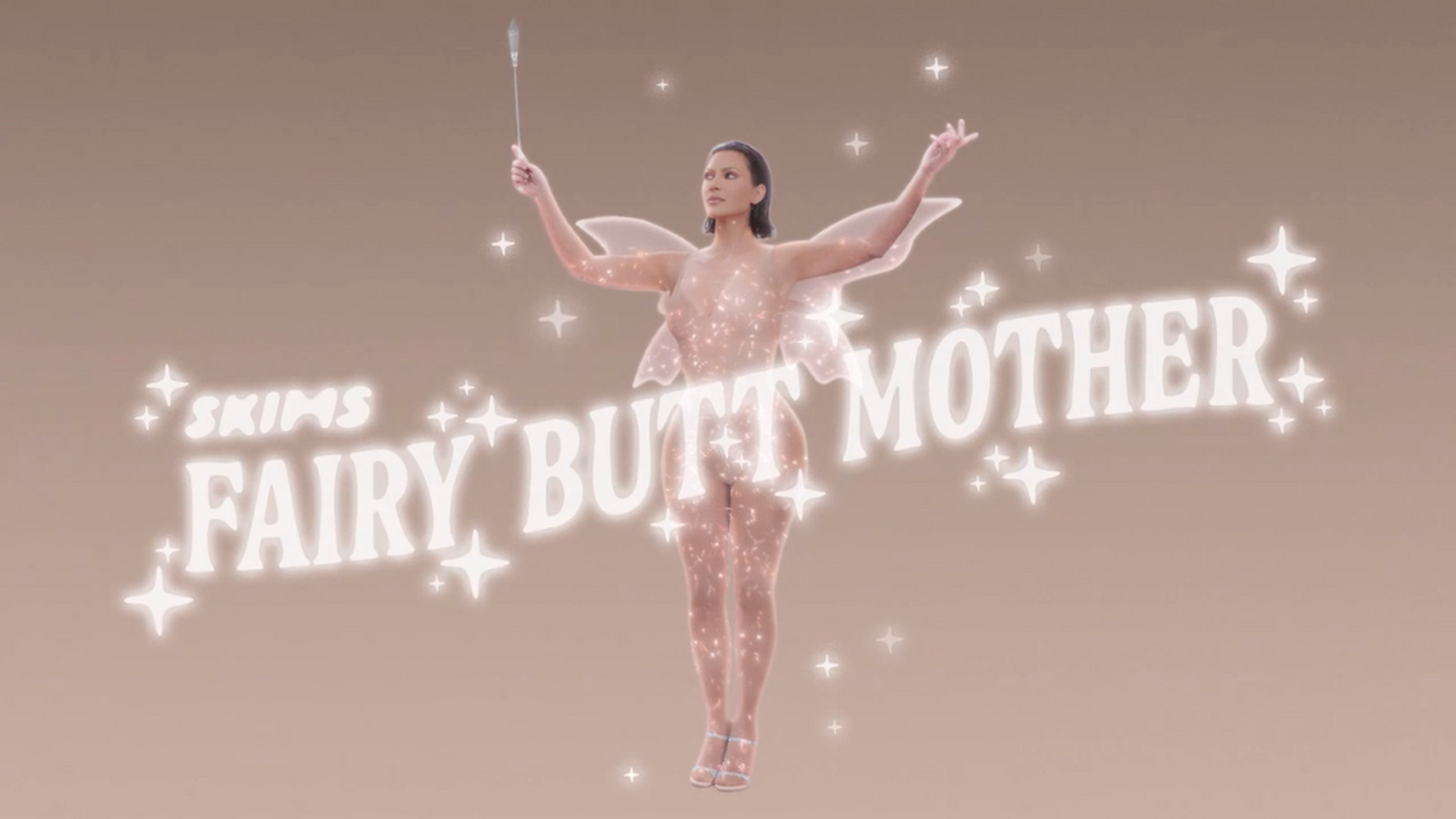 KIM KARDASHIAN PLAYS "FAIRY BUTT MOTHER" IN NEW SKIMS COMMERCIAL