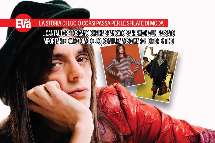 Lucio Corsi, il passato da fotomodello per lo stilista Gucci