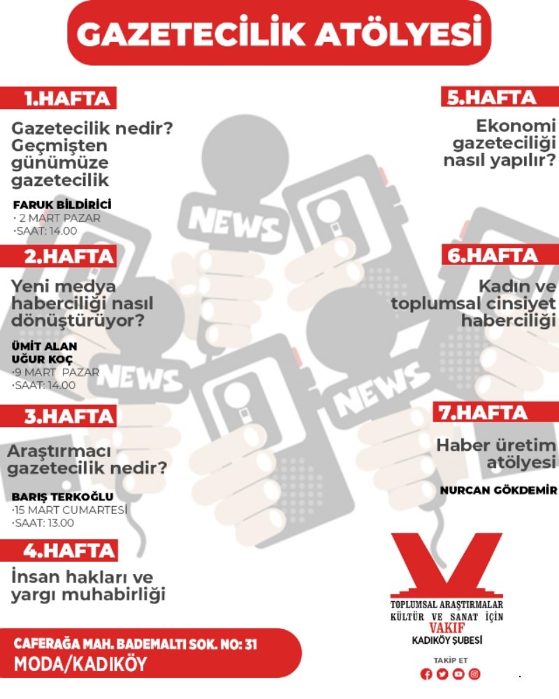 Gazetecilik At&ouml;lyesi Kayıt Formu 