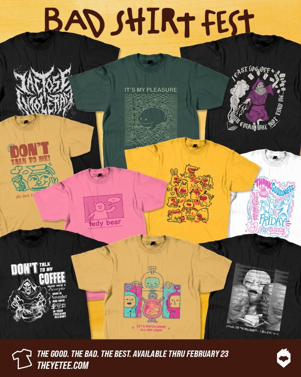 It's So Bad It's Good 🙃 Bad Shirt Fest is Back!